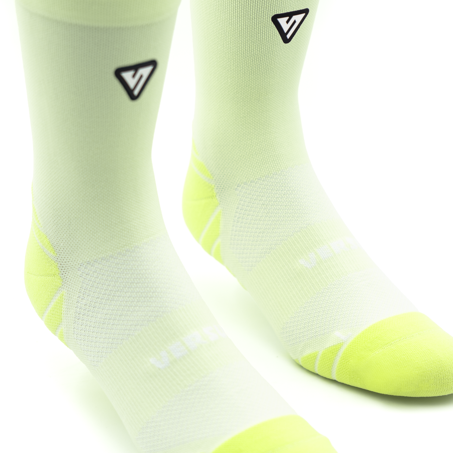 Classic Lime Active Crew Tab Socks