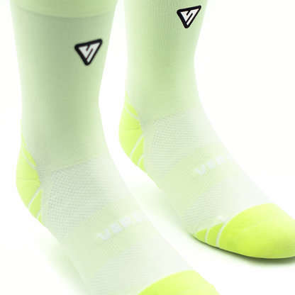 Classic Lime Active Crew Tab Socks