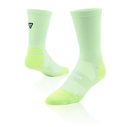 Classic Lime Active Crew Tab Socks