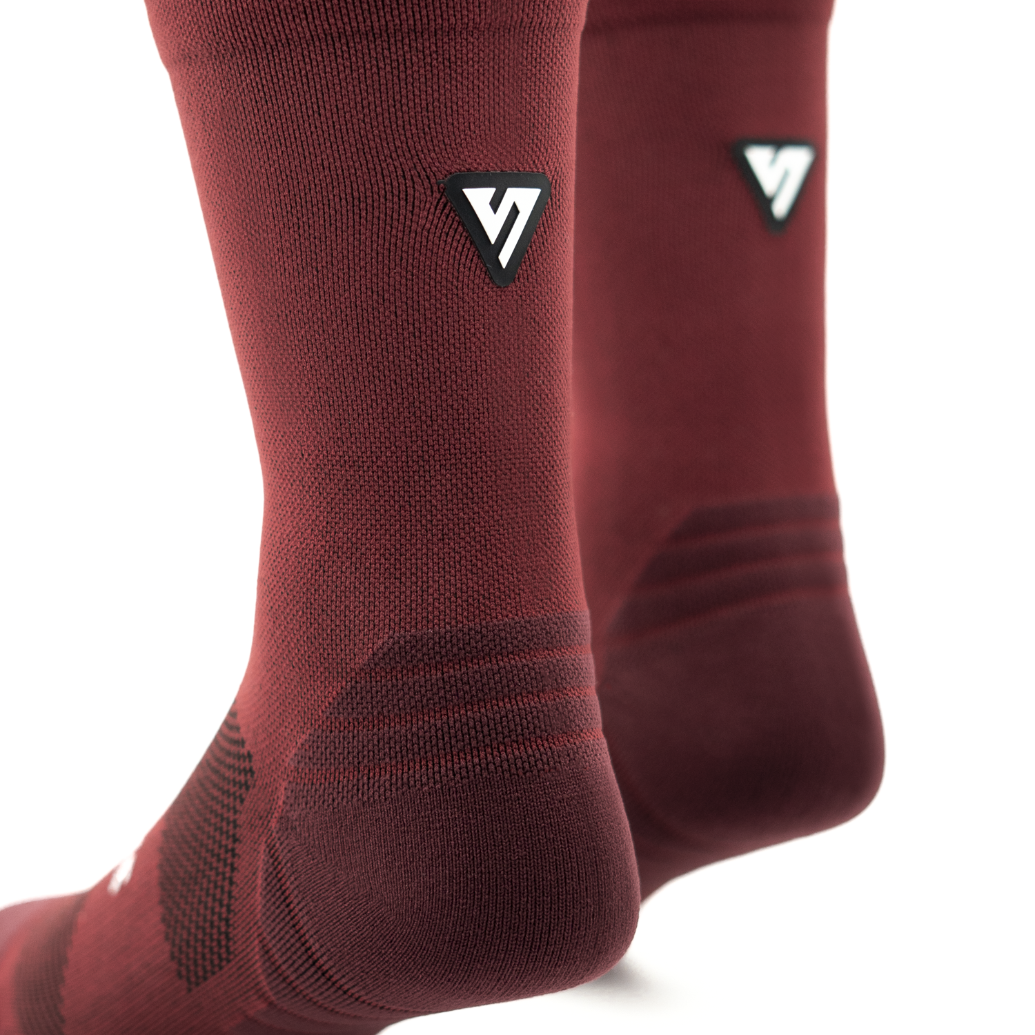 Classic Maroon Active Crew Tab Socks