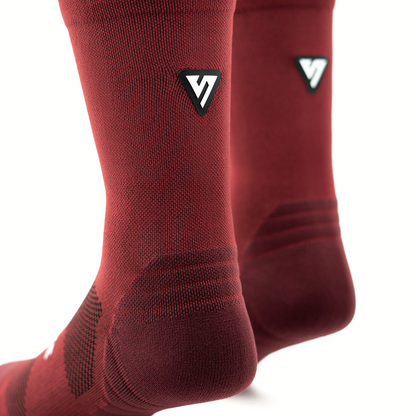 Classic Maroon Active Crew Tab Socks