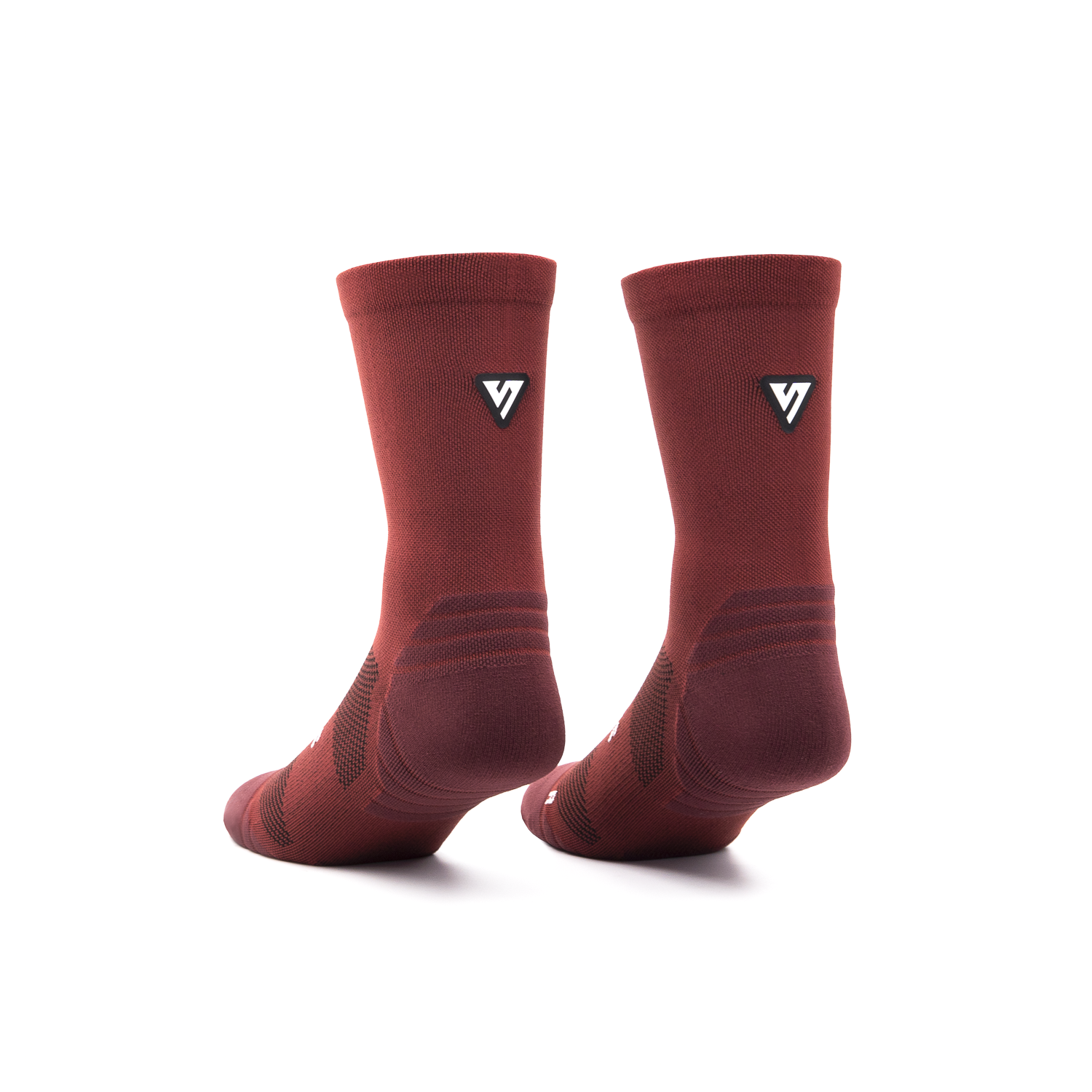 Classic Maroon Active Crew Tab Socks