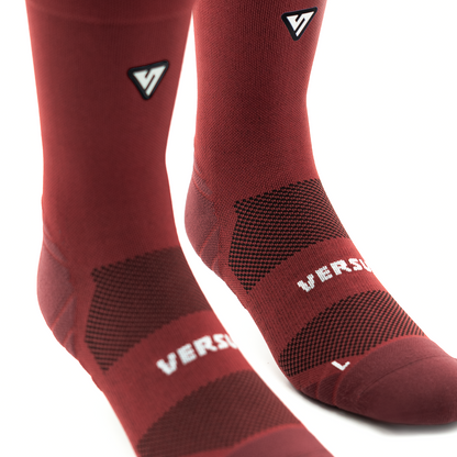 Classic Maroon Active Crew Tab Socks