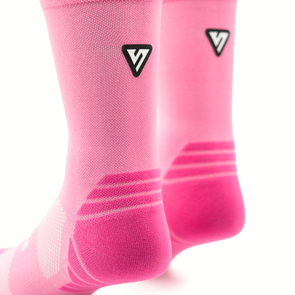 Classic Pink Active Crew Tab Socks