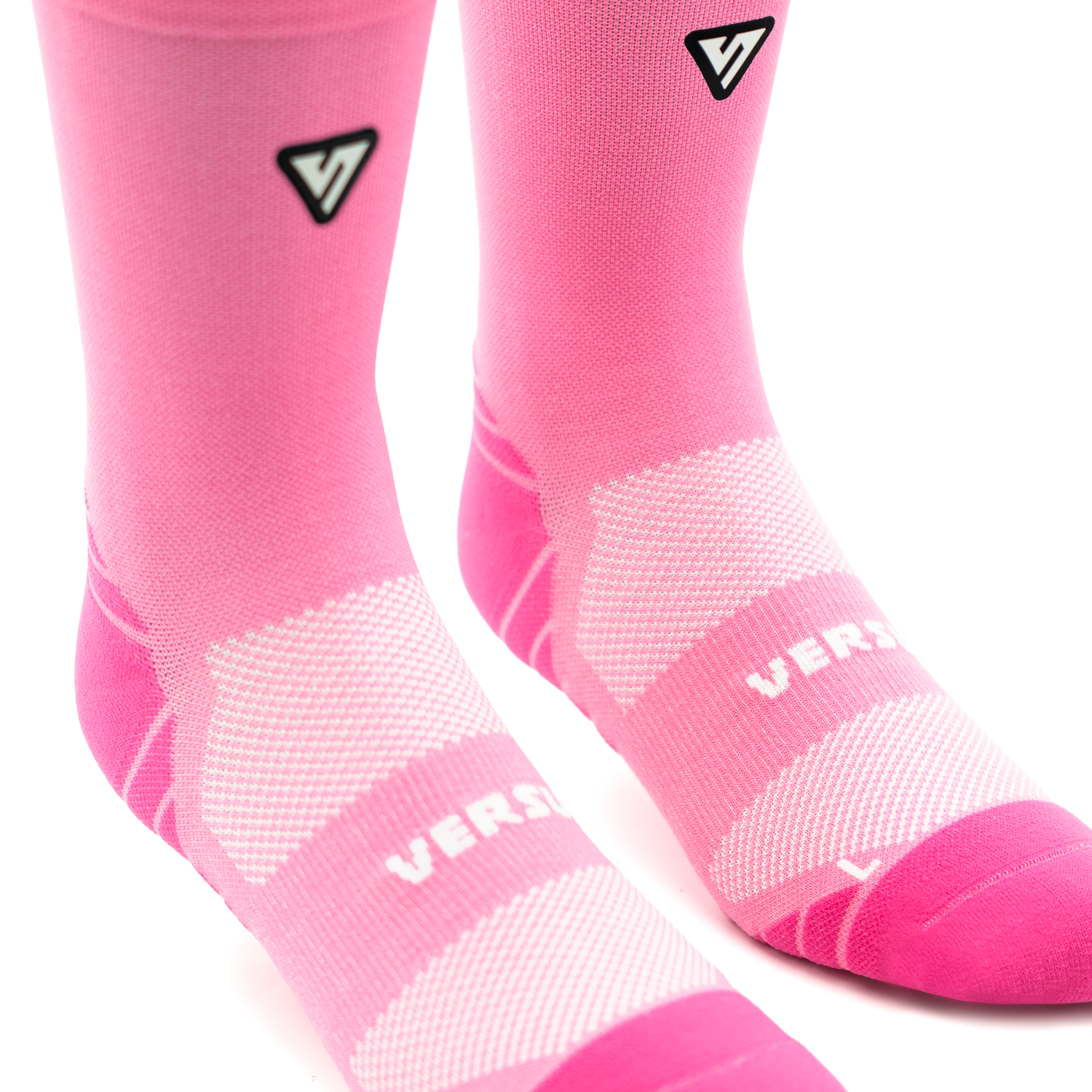 Classic Pink Active Crew Tab Socks