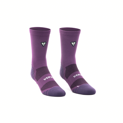 Classic Plum Active Crew Tab Socks