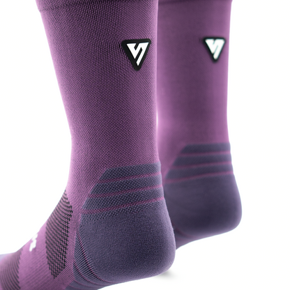 Classic Plum Active Crew Tab Socks