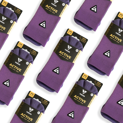 Classic Plum Active Crew Tab Socks