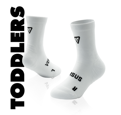 Classic White Toddler Active Crew Tab Socks