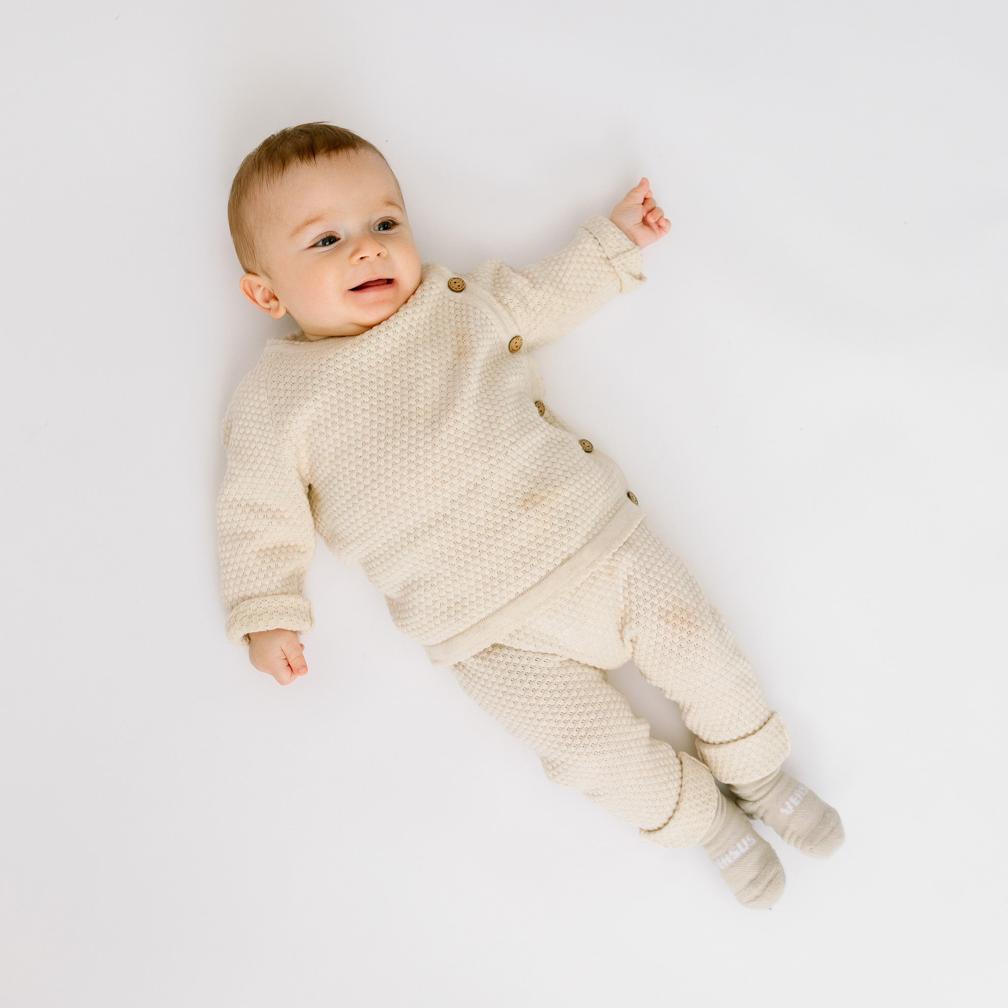 Beige Anti-Slip Baby Socks