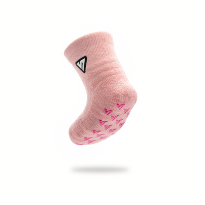 Pastel Pink Anti-Slip Baby Socks