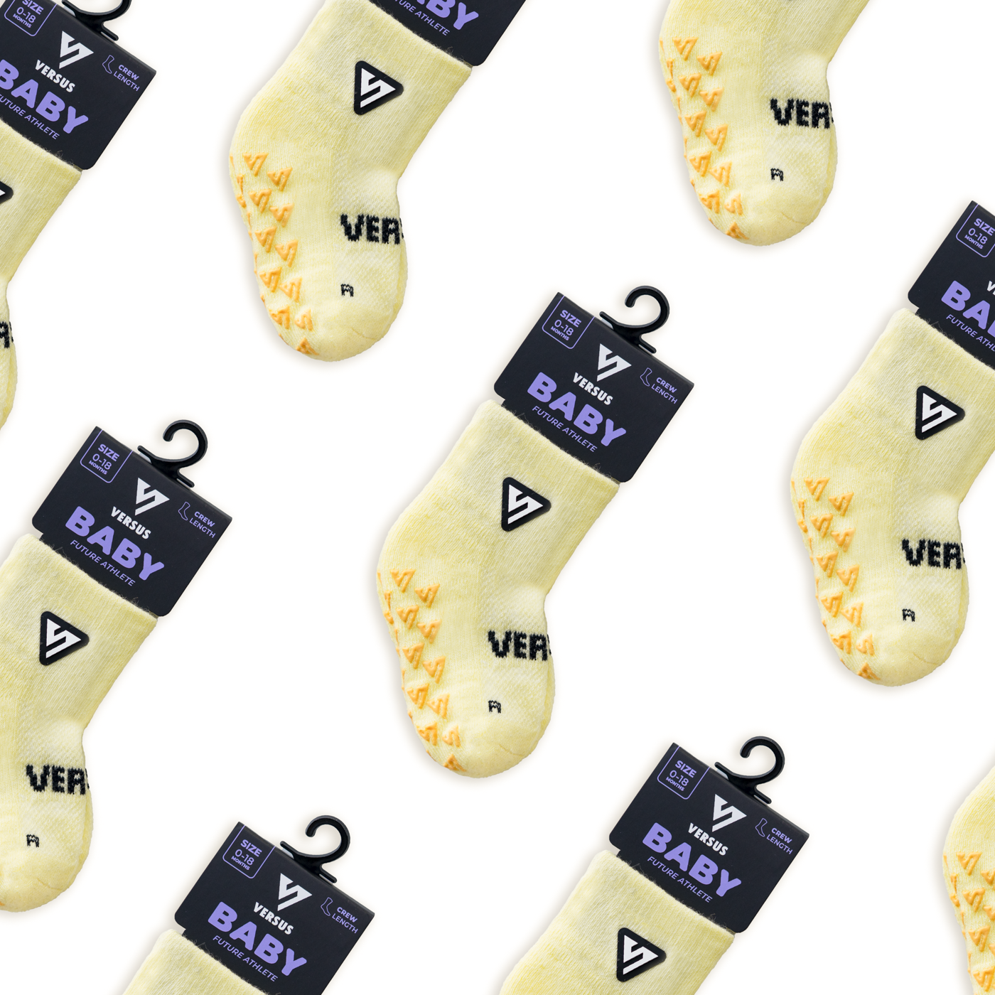 Pastel Yellow Anti-Slip Baby Socks