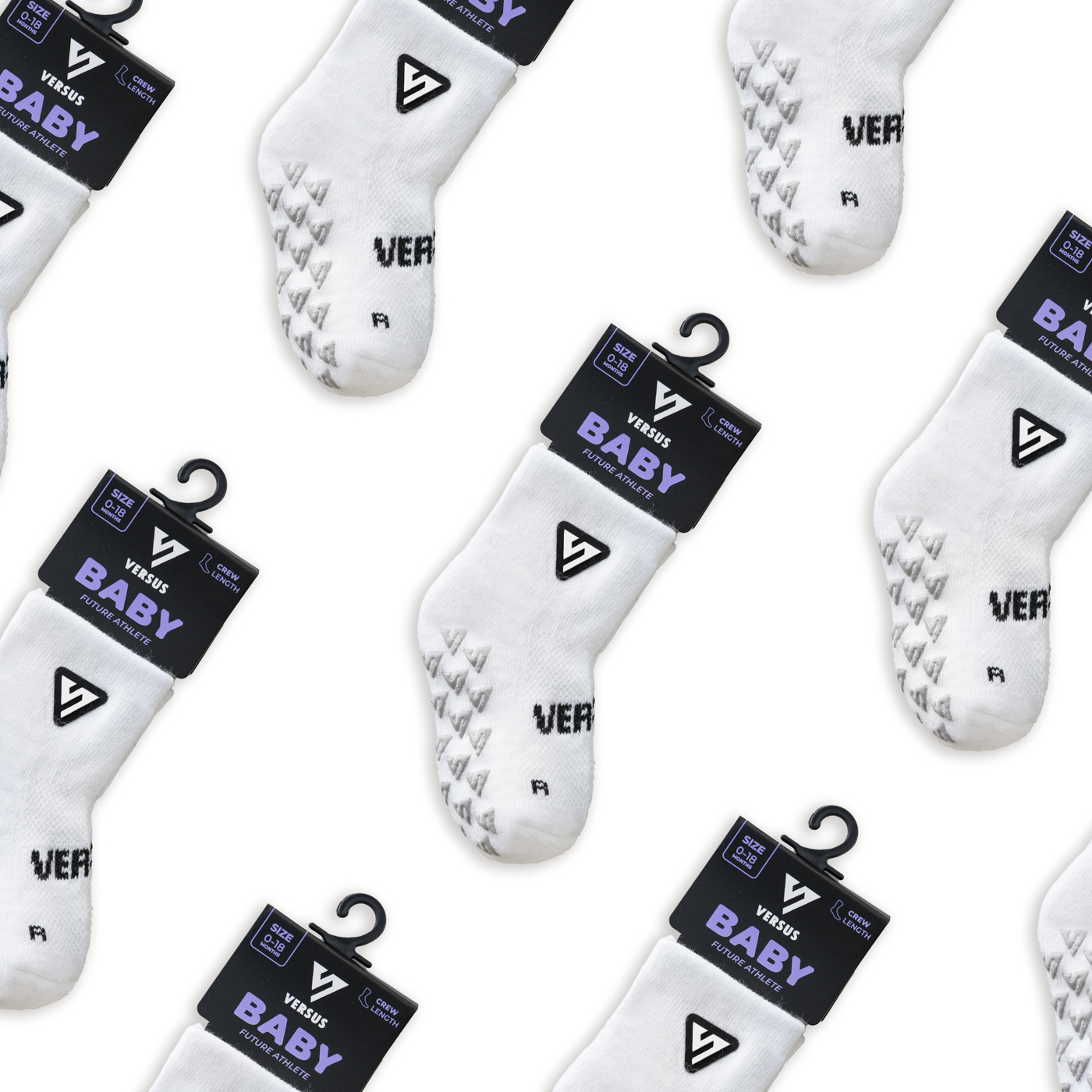 White Anti-Slip Baby Socks