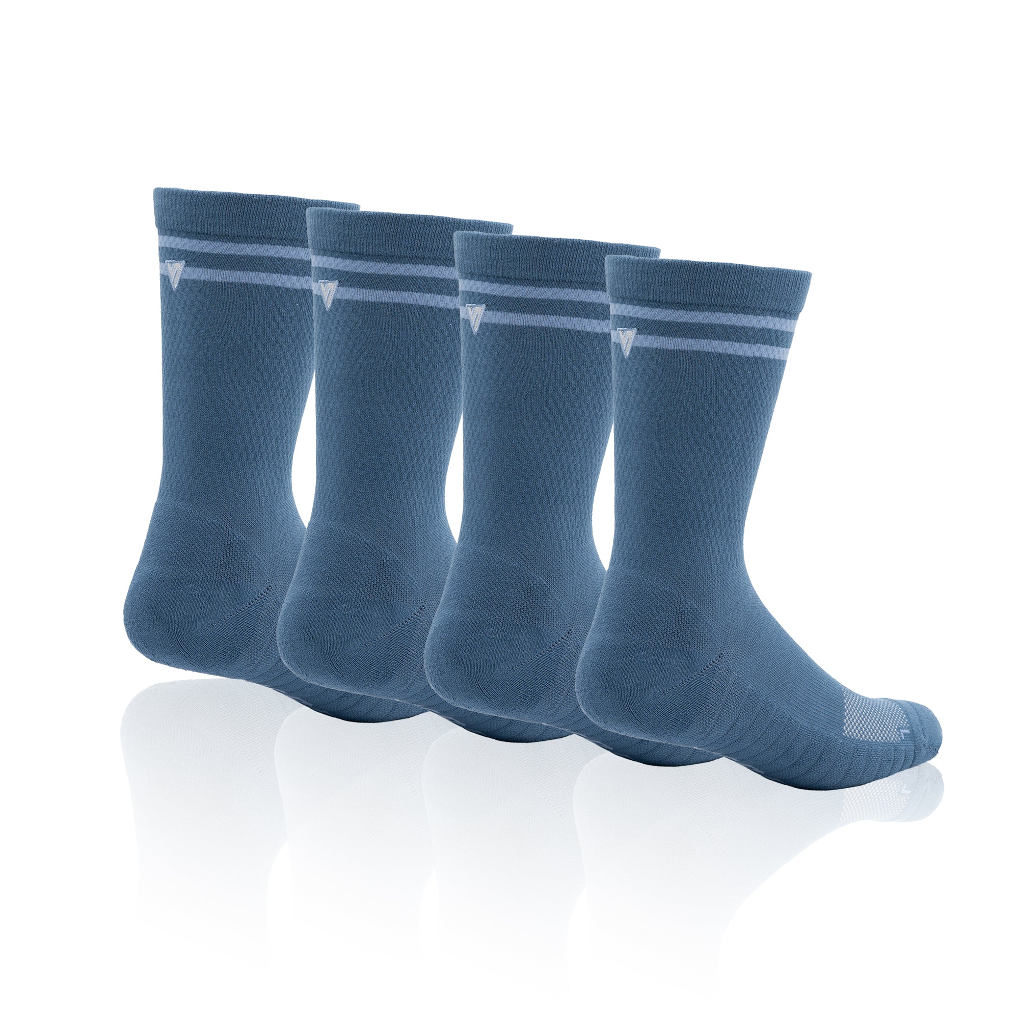 Blue Oasis Lifestyle Crew Socks Bundle (4 Pack)