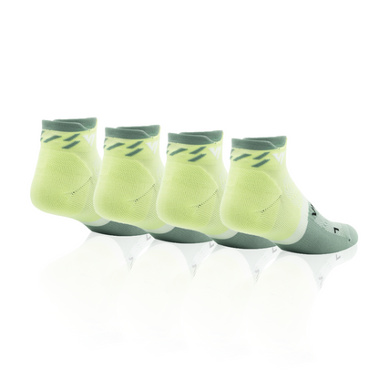 Hawaiian Lime Running Ankle Socks Bundle (4 Pack)