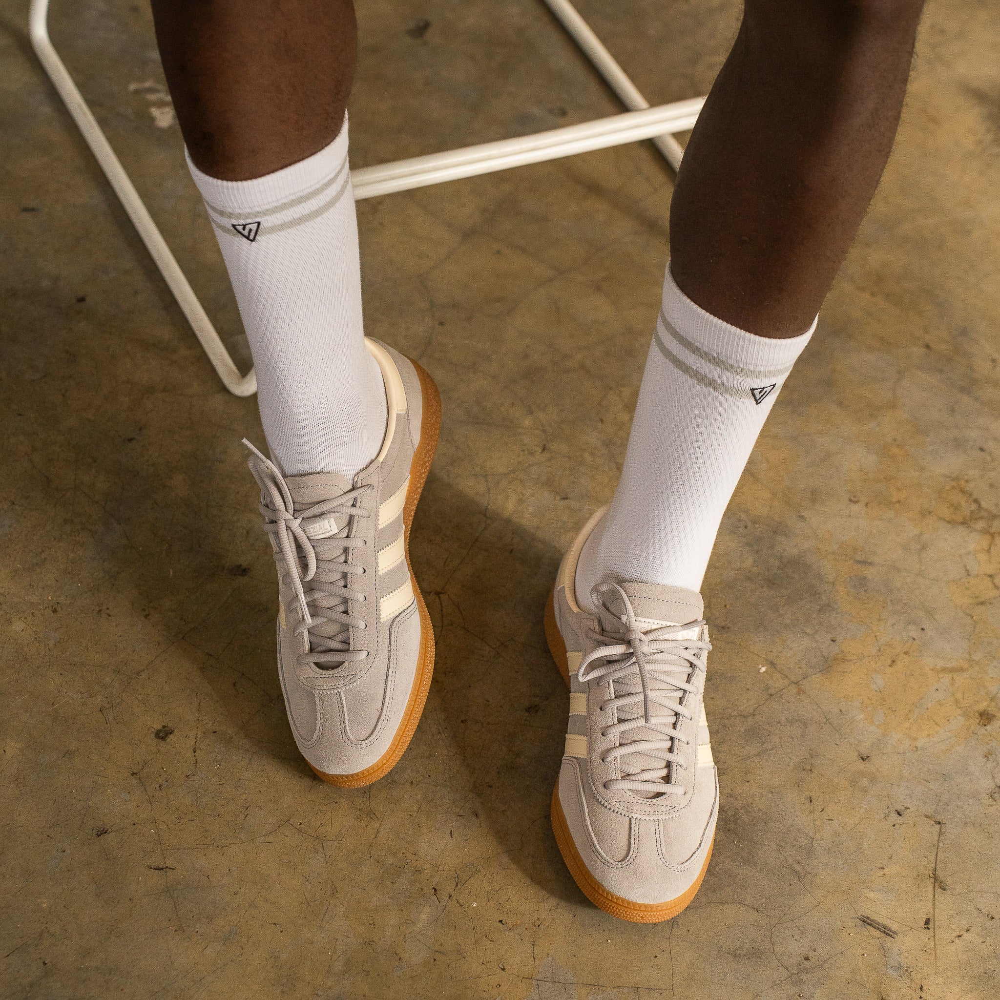 White Essential Lifestyle Crew Socks Bundle (4 Pack)