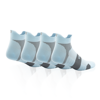 Breeze Blue Running Ankle Socks Bundle (4 Pack)