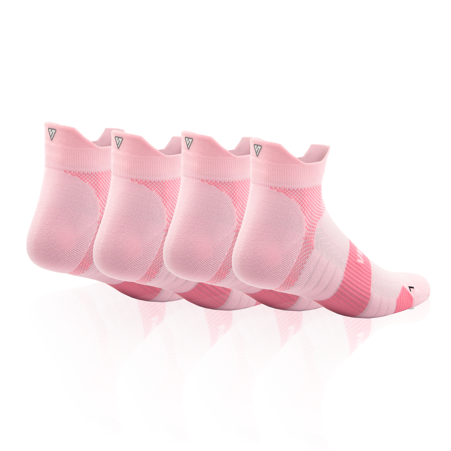 Candy Pink Running Ankle Socks Bundle (4 Pack)