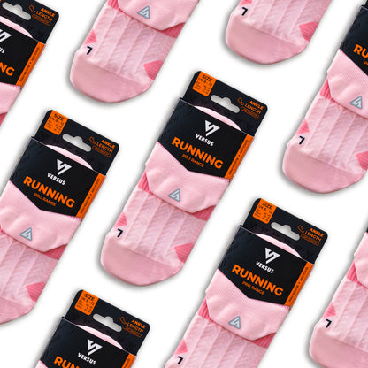 Candy Pink Running Ankle Socks Bundle (4 Pack)