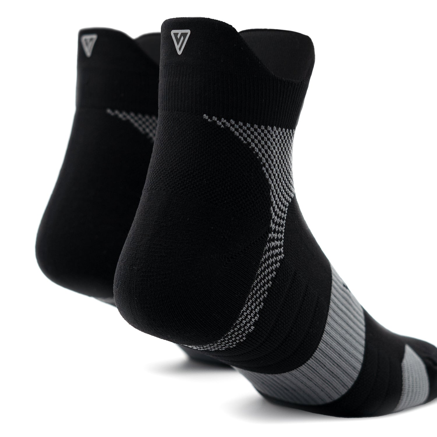 Midnight Black Running Ankle Socks Bundle (4 Pack)
