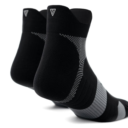 Midnight Black Running Ankle Socks Bundle (4 Pack)