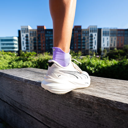 Purple Bloom Running Ankle Socks Bundle (4 Pack)