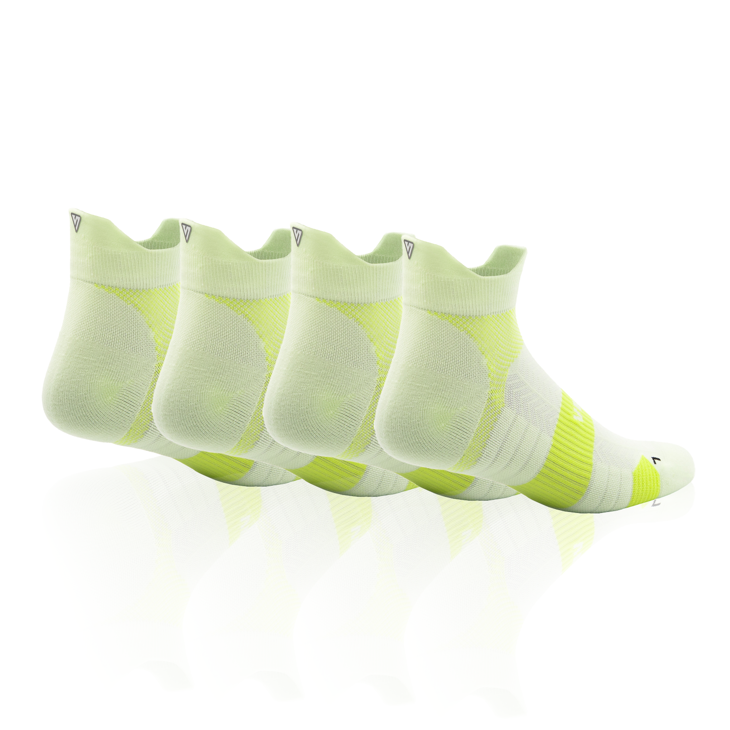 Sunny Lime Running Ankle Socks Bundle (4 Pack)