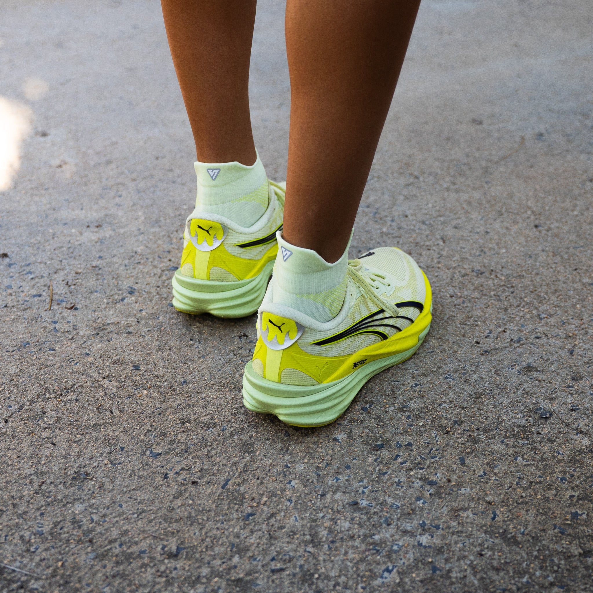 Sunny Lime Running Ankle Socks Bundle (4 Pack)