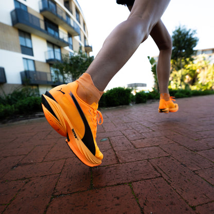 Tangerine Glow Running Ankle Socks Bundle (4 Pack)