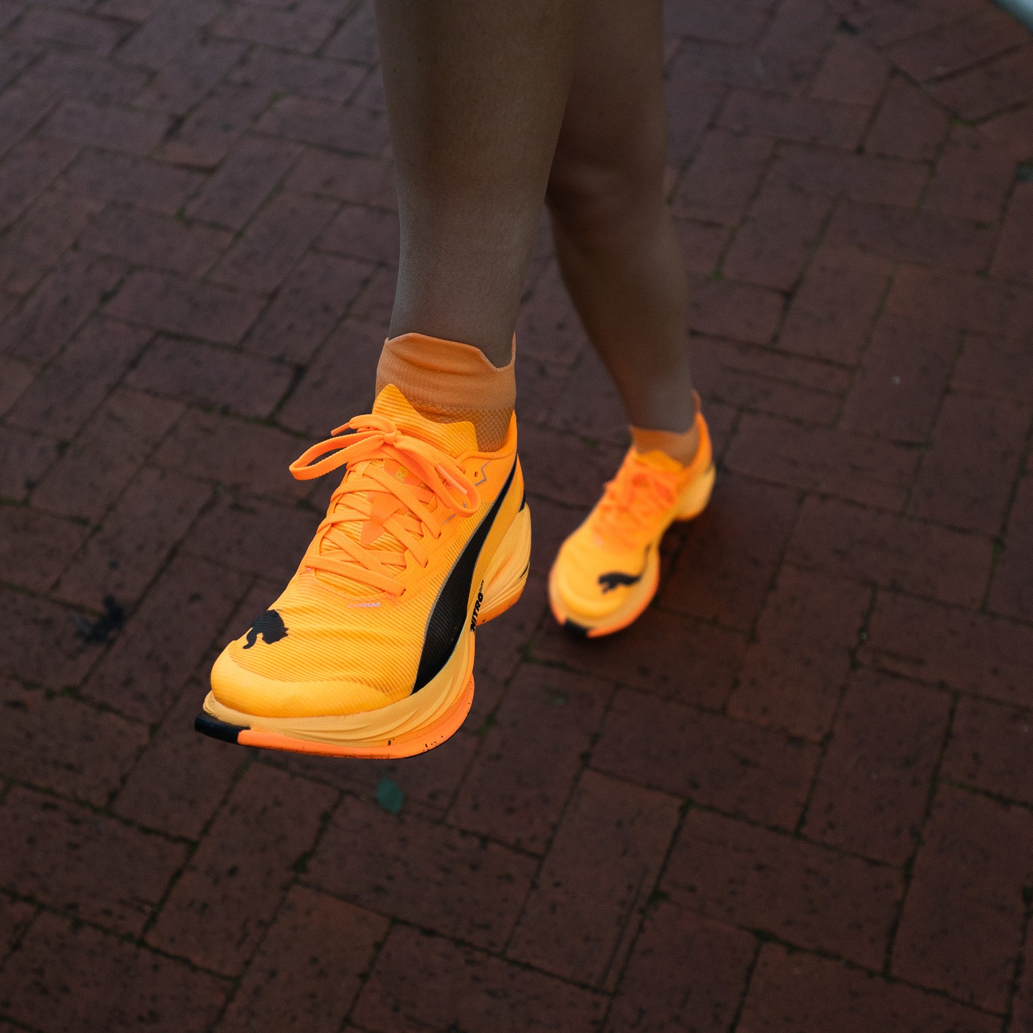 Tangerine Glow Running Ankle Socks Bundle (4 Pack)