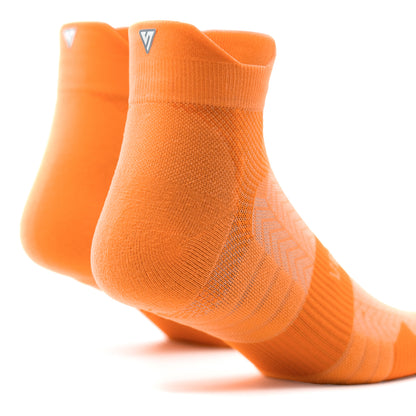 Tangerine Glow Running Ankle Socks Bundle (4 Pack)