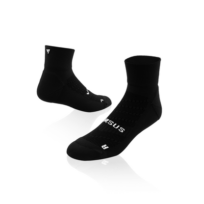 Black Running Quarter Socks