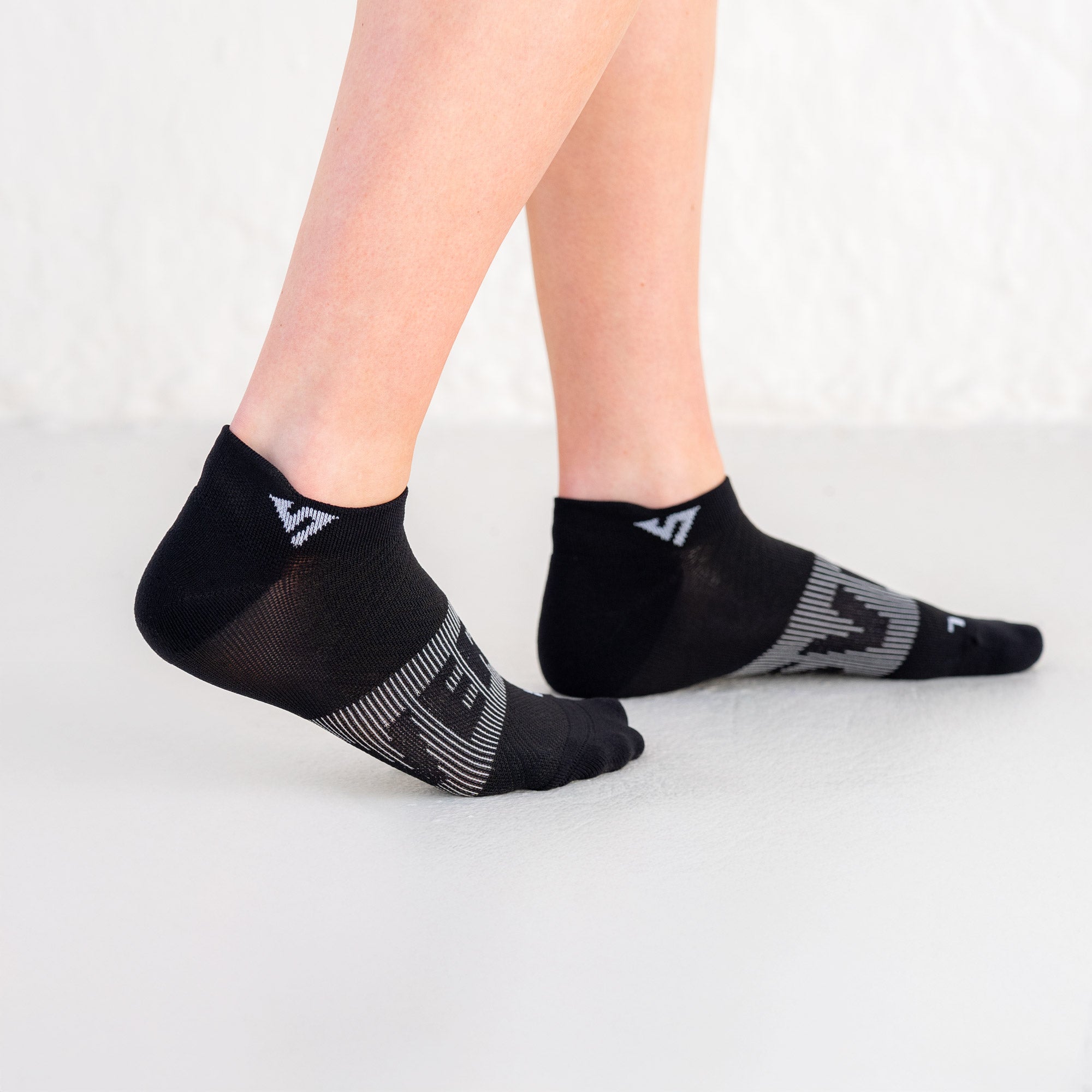 Black Velocity Trainer Socks Bundle (4 Pack)