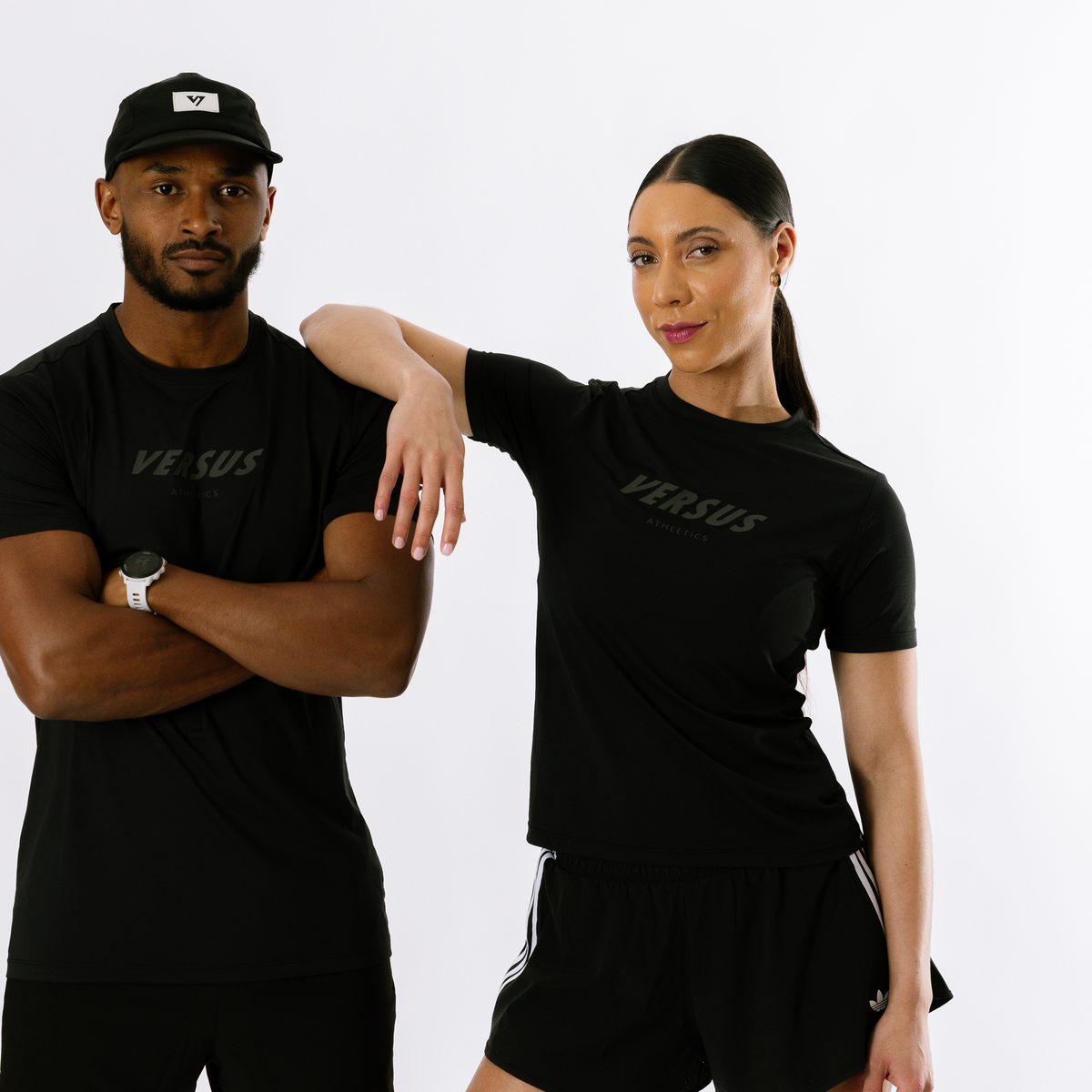 Versus Black Team Collection Running Shirt Womens 2.0