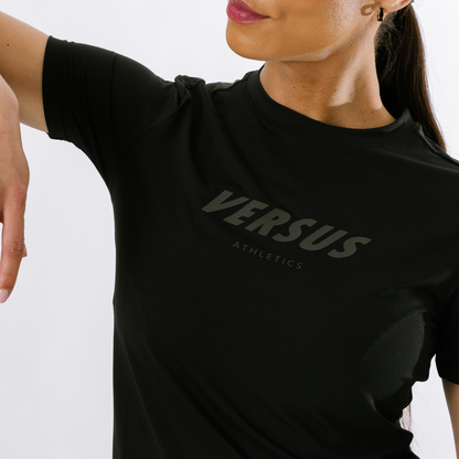 Versus Black Team Collection Running Shirt Womens 2.0