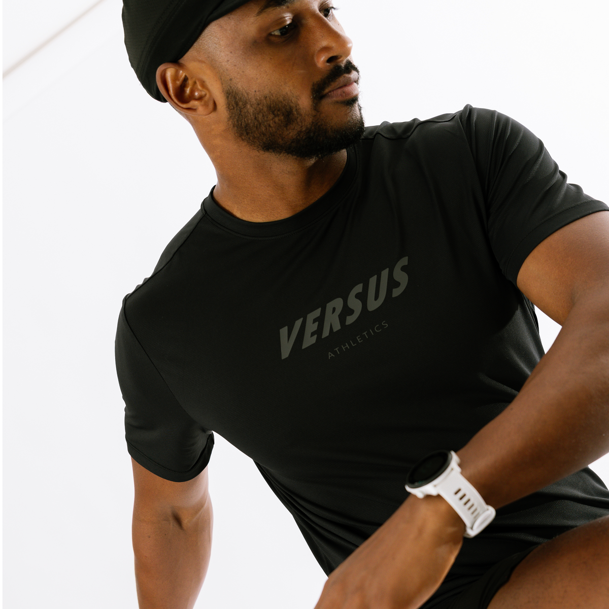 Versus Black Team Collection Running Shirt Mens 2.0