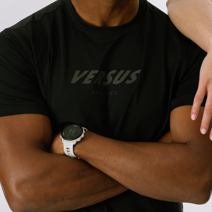 Versus Black Team Collection Running Shirt Mens 2.0