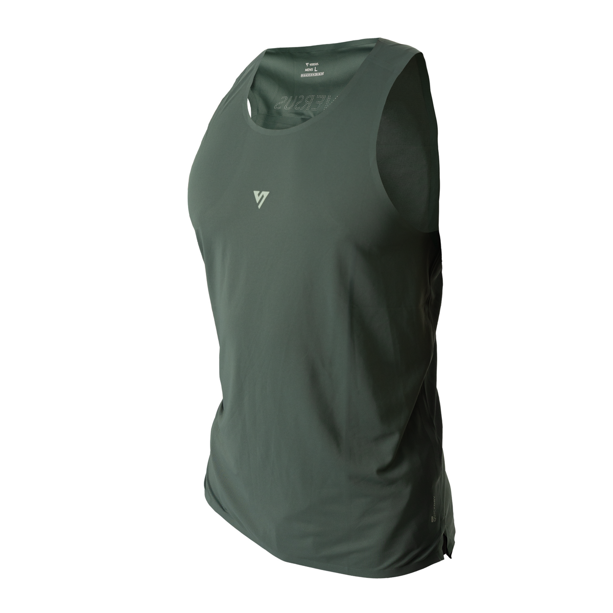 Versus Pine Green Team Collection Running Mens Singlet