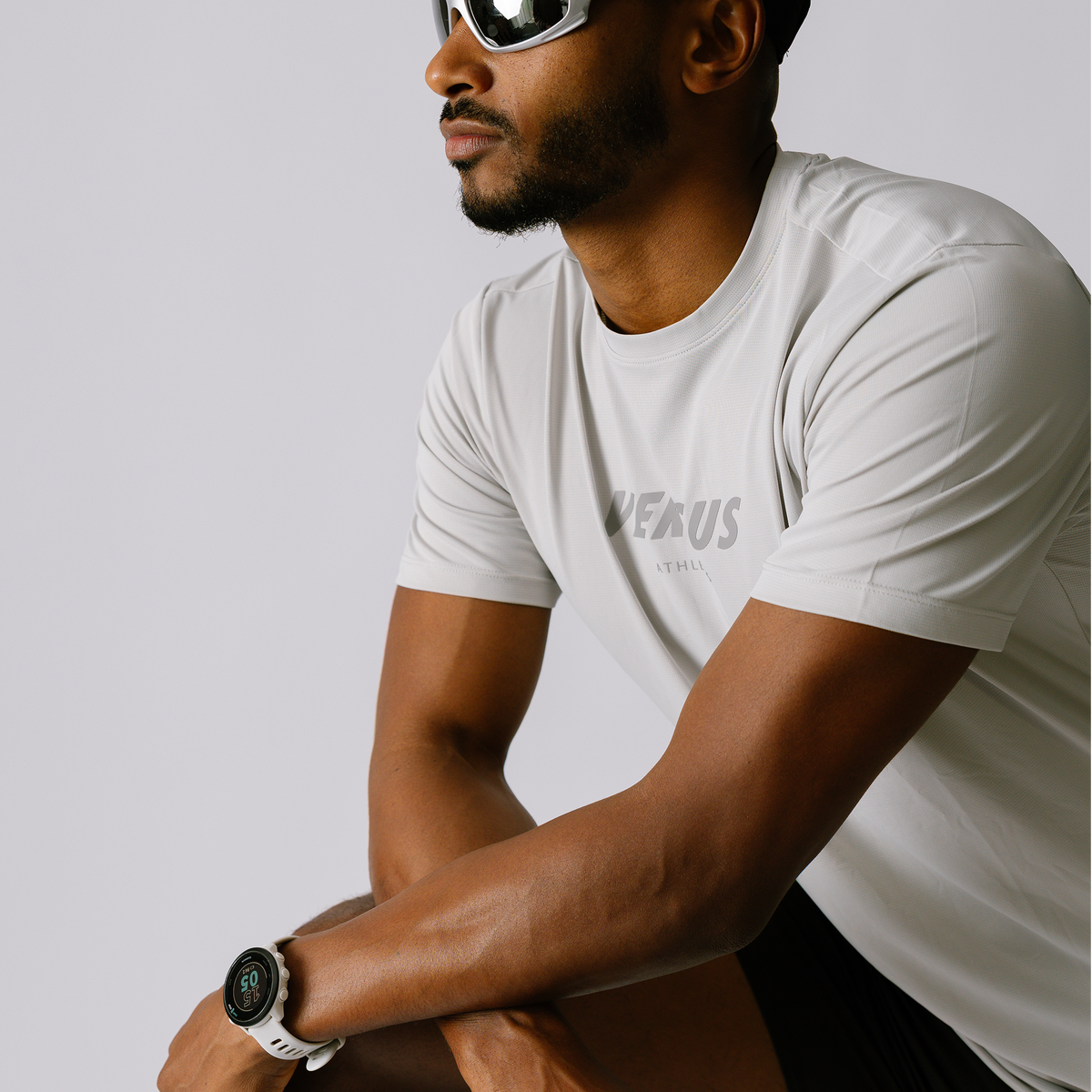 Versus Vapour Grey Team Collection Running Shirt Mens 2.0