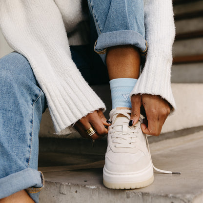 Sky Blue Lifestyle Quarter Socks