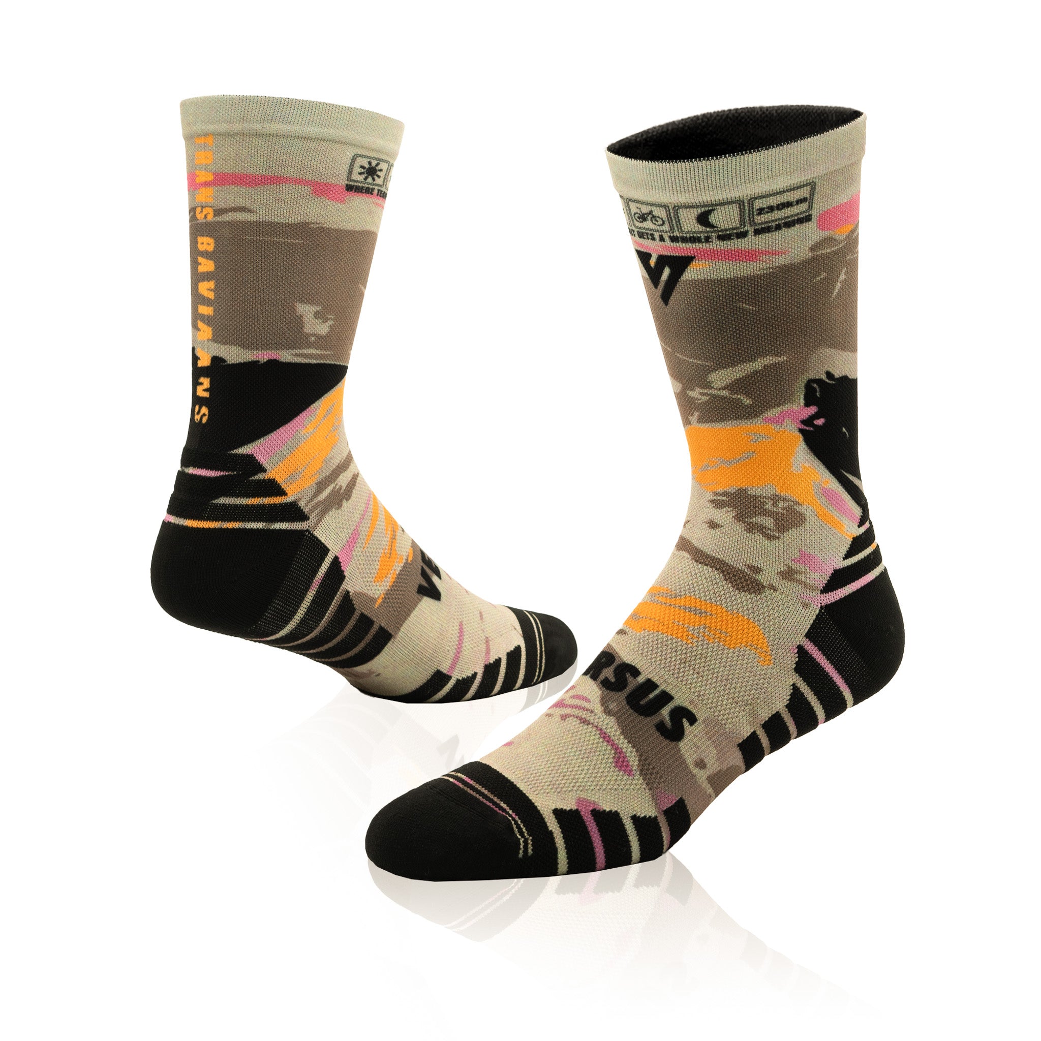Trans Baviaans 2025 Khaki Active Crew Socks