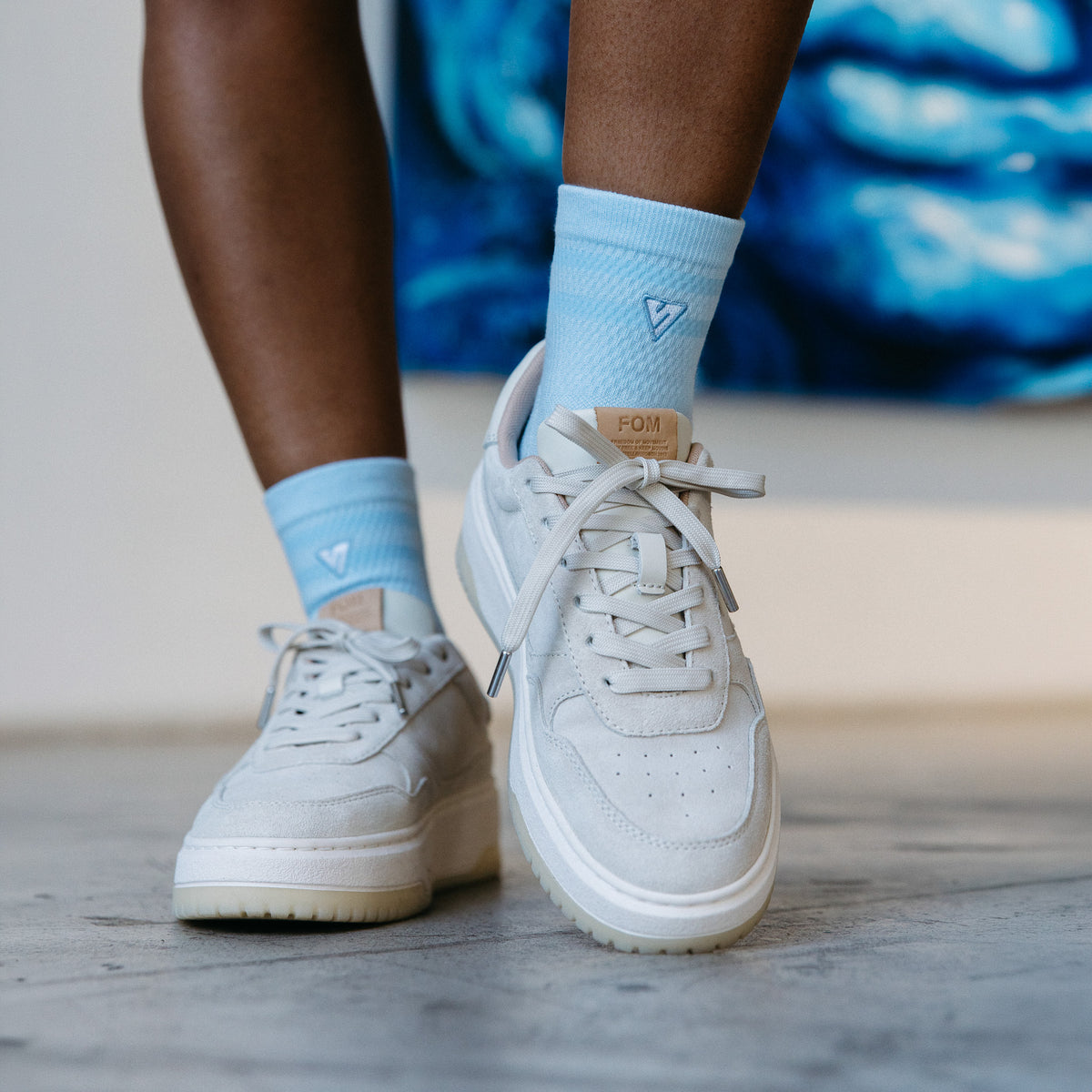 Sky Blue Lifestyle Quarter Socks