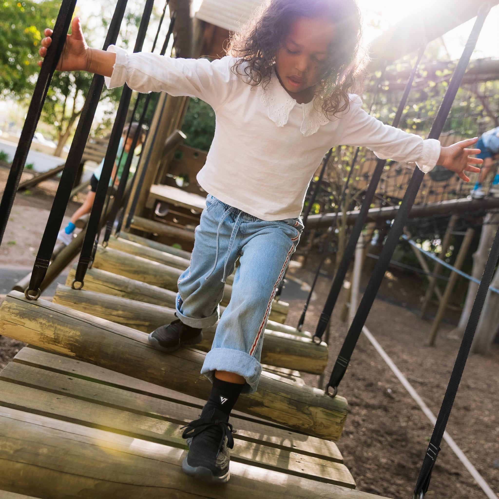 Classic Black Toddler Active Crew Tab Socks