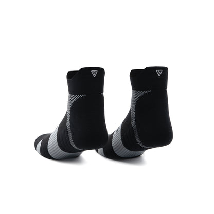 Midnight Black Running Ankle Socks