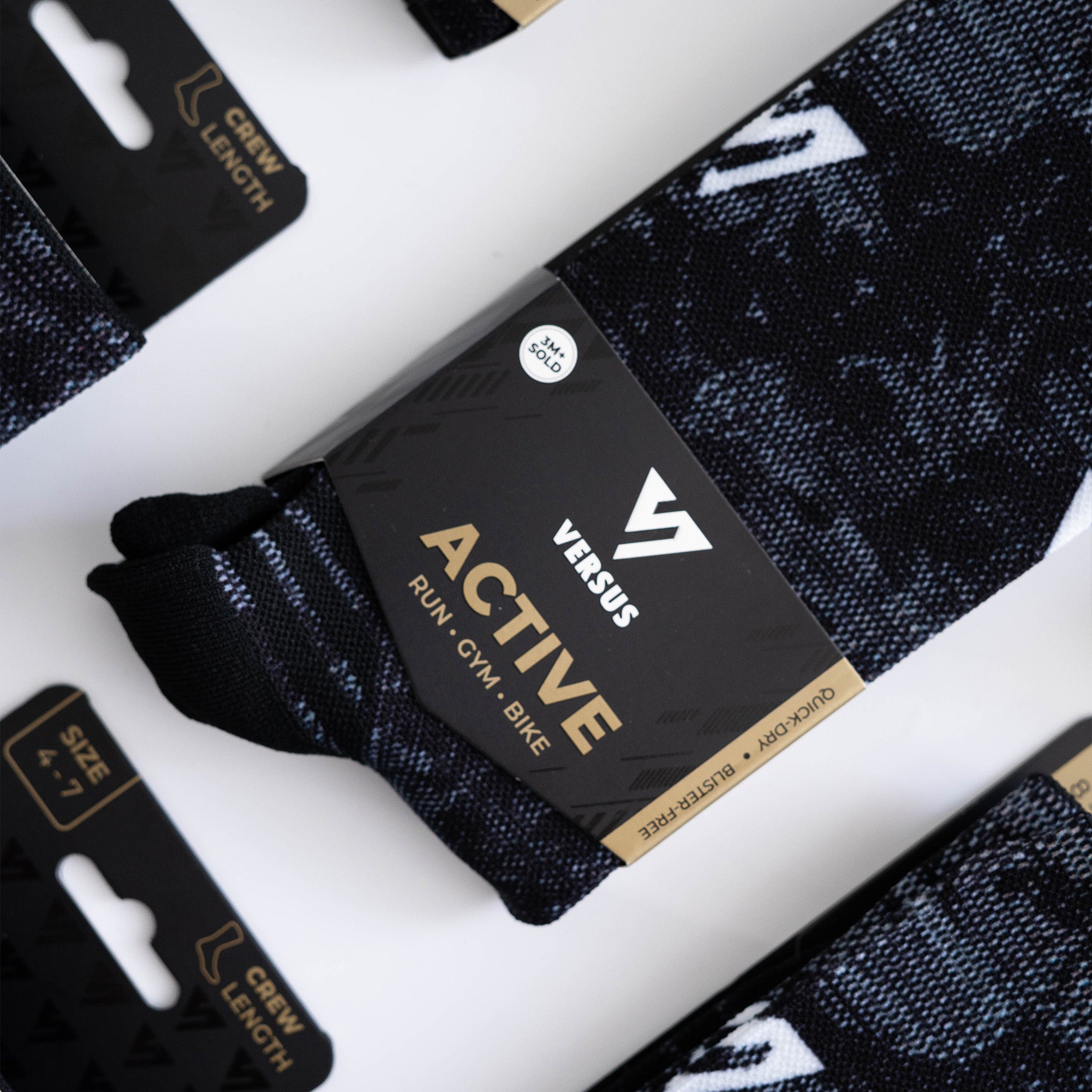 Black Viper Active Crew Socks