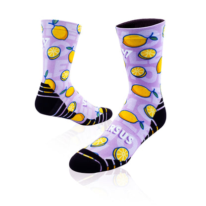 Lemon Active Crew Socks