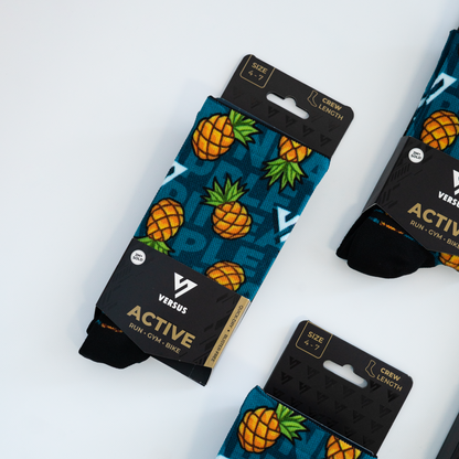 Pineapple Active Crew Socks