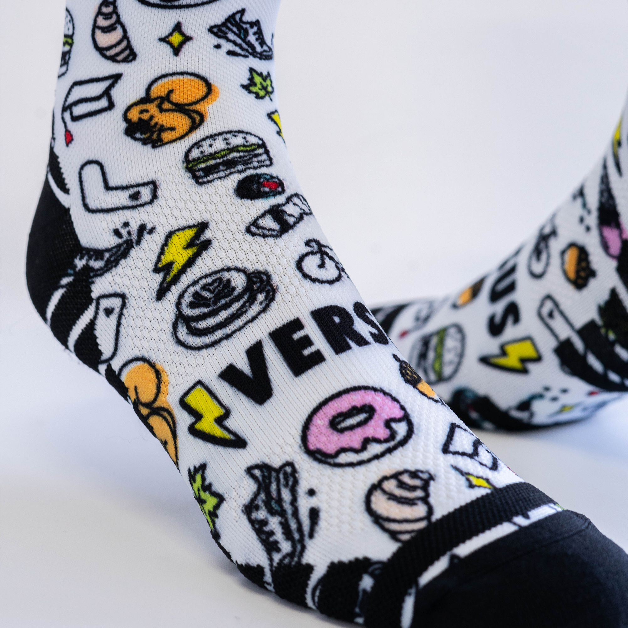 Stellenbosch Doodles Active Crew Socks