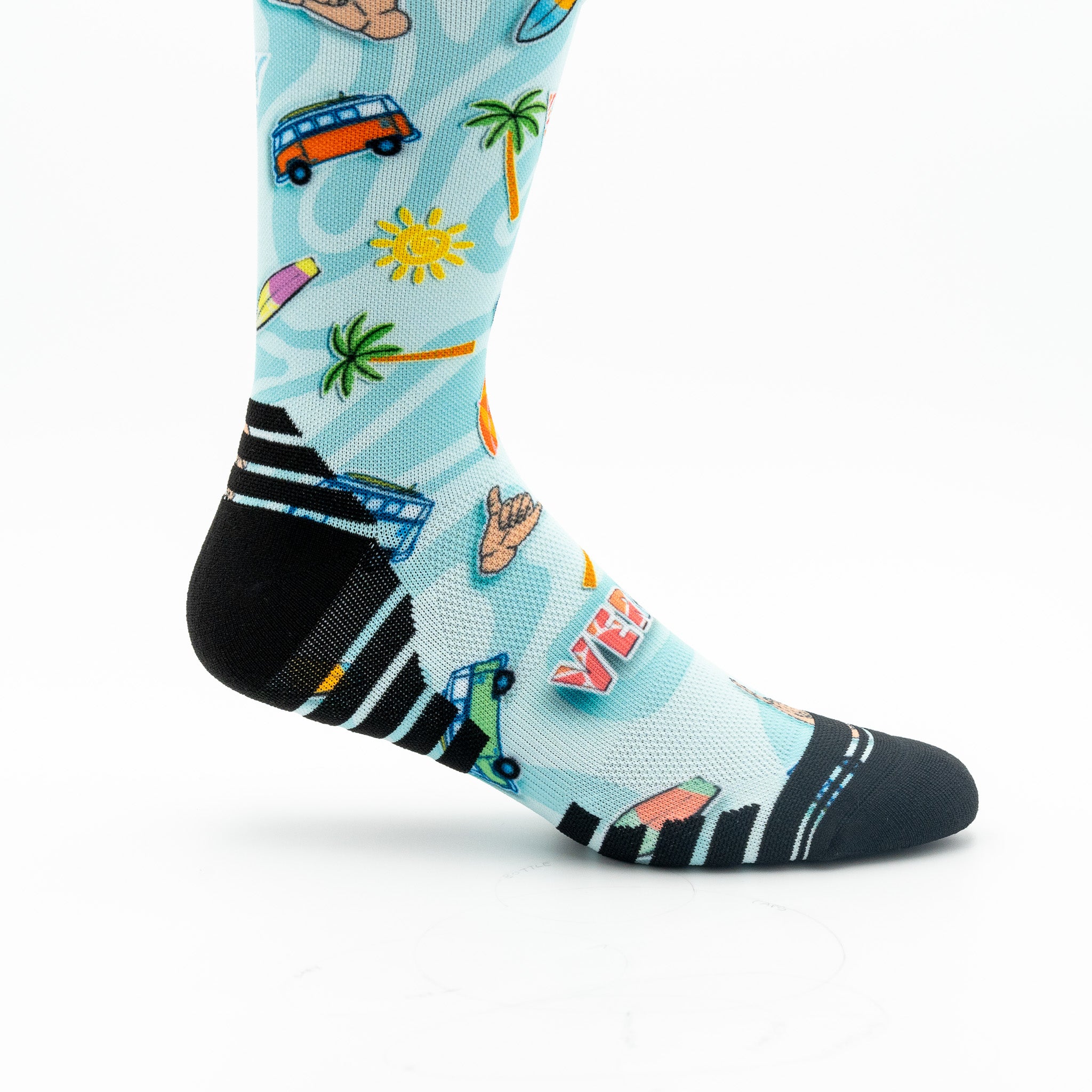 Summer Vibes Active Crew Socks