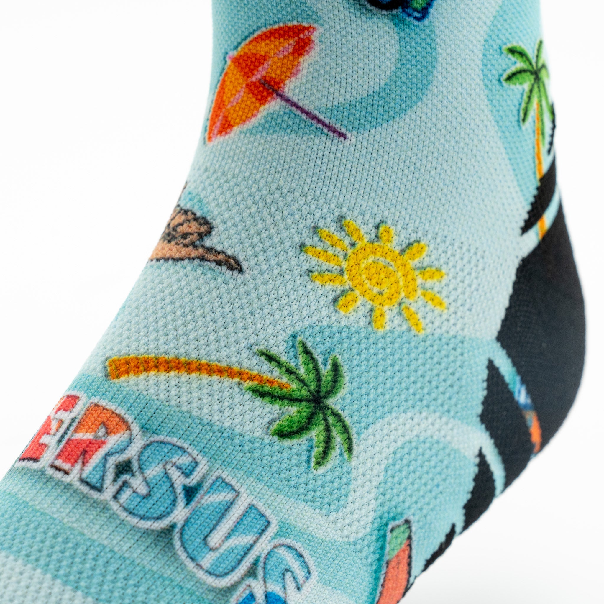 Summer Vibes Active Crew Socks